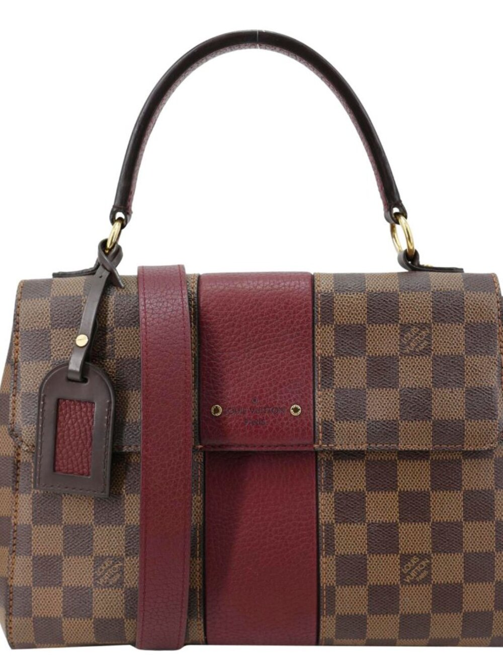 Louis Vuitton  Bond Street Damier Ebene Satchel Bag Bordeaux